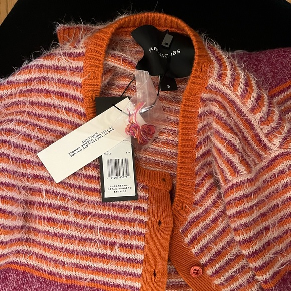 NWT - MARC JACOBS Striped Cardigan Coat - Picture 5 of 7